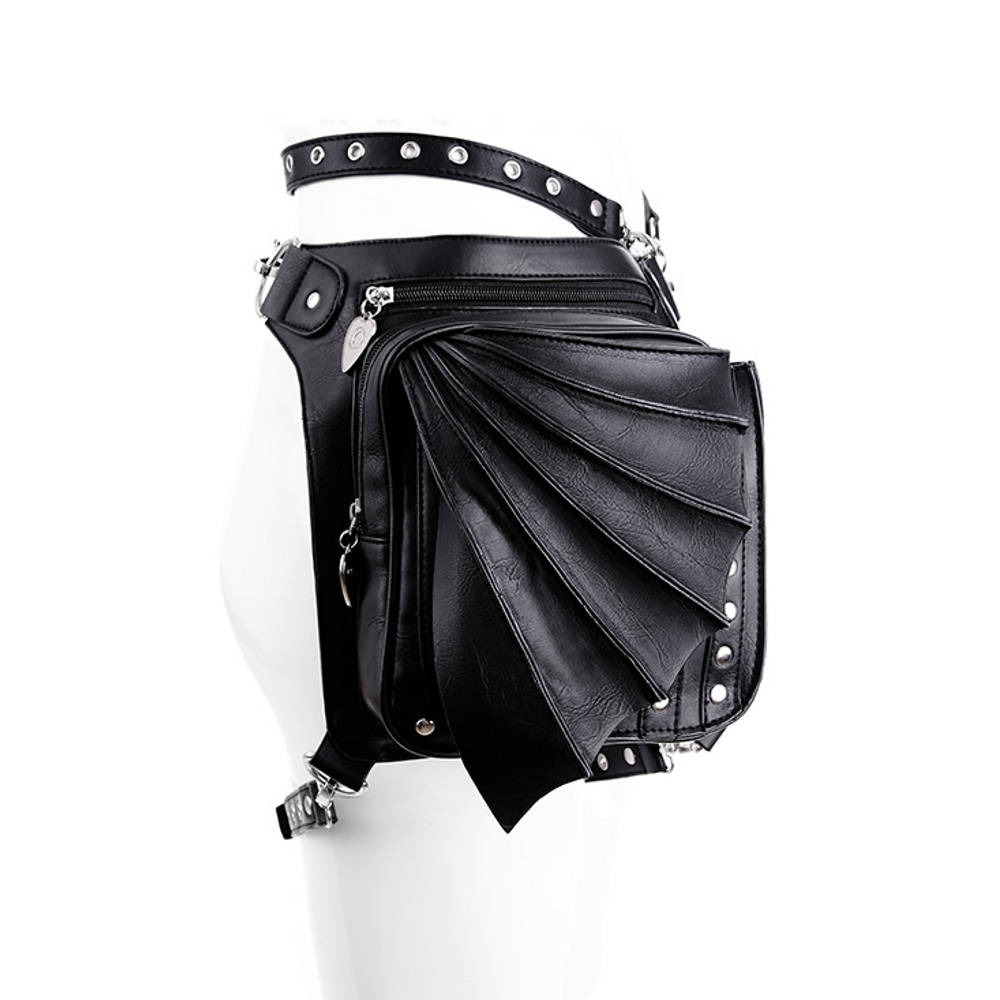 Bat holster heuptas zwart - Gothic metal - Restyle